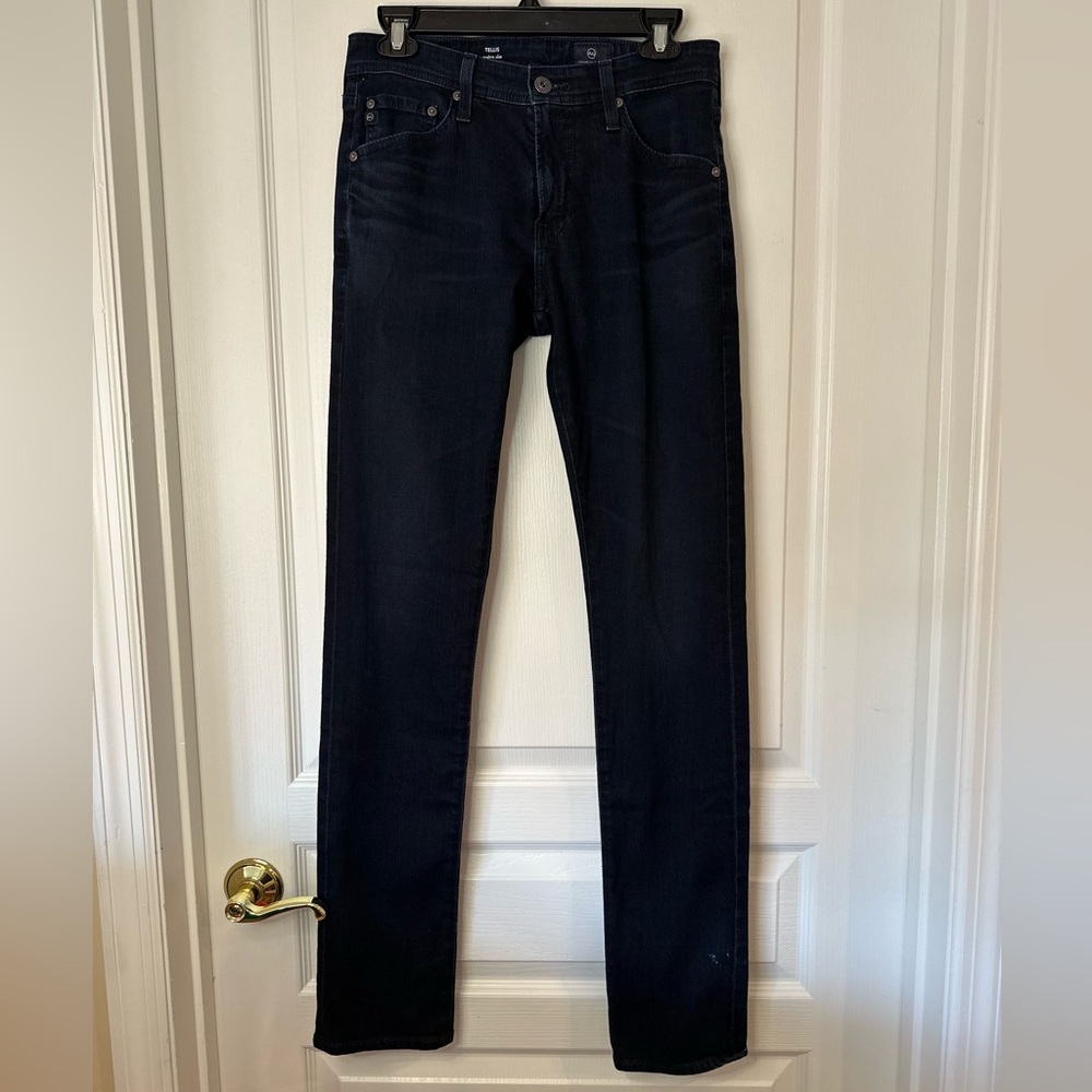 AG Adriano Goldschmied Men's Dark Blue Skinny Jeans 29x34